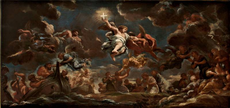 Pietro da Cortona (Cortona 1596 - Roma 1669), Gli angeli segnano la fronte a coloro che devono essere illesi dai flagelli