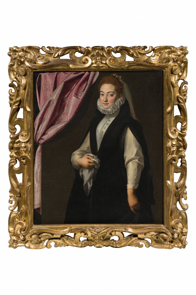 Scipione Pulzone detto Il Gaetano  (Gaeta, 1544 ca. &ndash; Roma, 1598), Ritratto di gentildonna