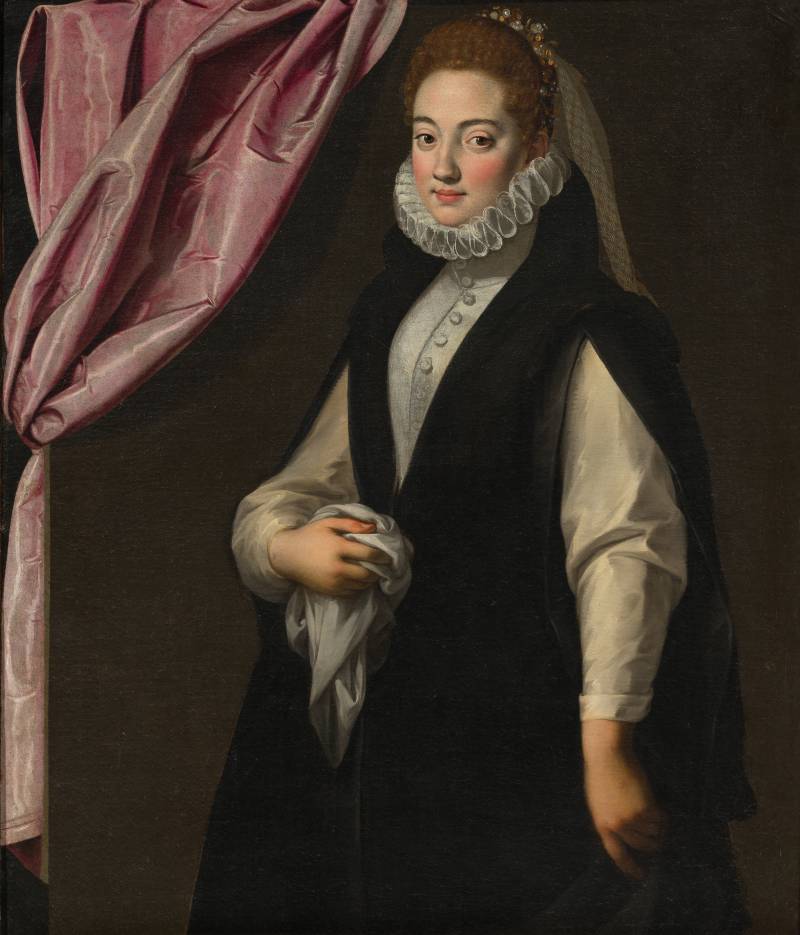 Scipione Pulzone detto Il Gaetano  (Gaeta, 1544 ca. &ndash; Roma, 1598), Ritratto di gentildonna