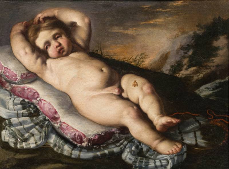 Bernardino Mei (Siena, 1612 &ndash; Roma, 1676), Cupido punto da un&rsquo;ape