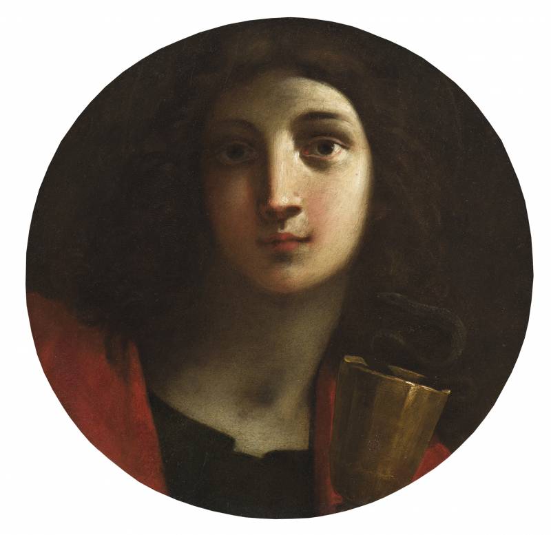 Giacomo Cavedone (Sassuolo, 1577 &ndash; Bologna, 1660), Coppia di dipinti  San Giovanni Evangelista - San Bartolomeo