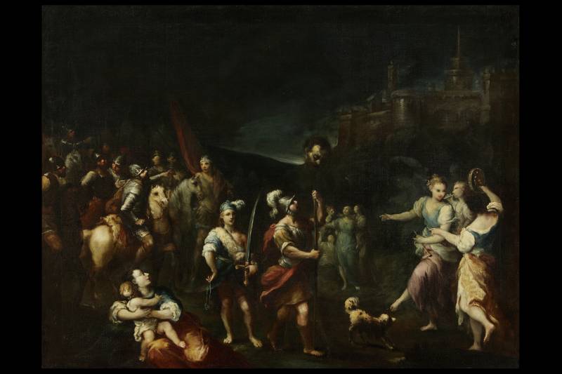 Antonio Gionima  (Venezia, 1697 &ndash; Bologna, 1732), Il trionfo di Davide