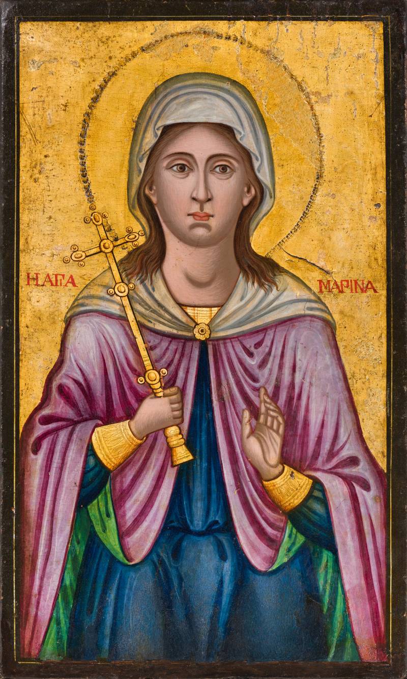 Scuola del centro Italia del XIX secolo, Santa