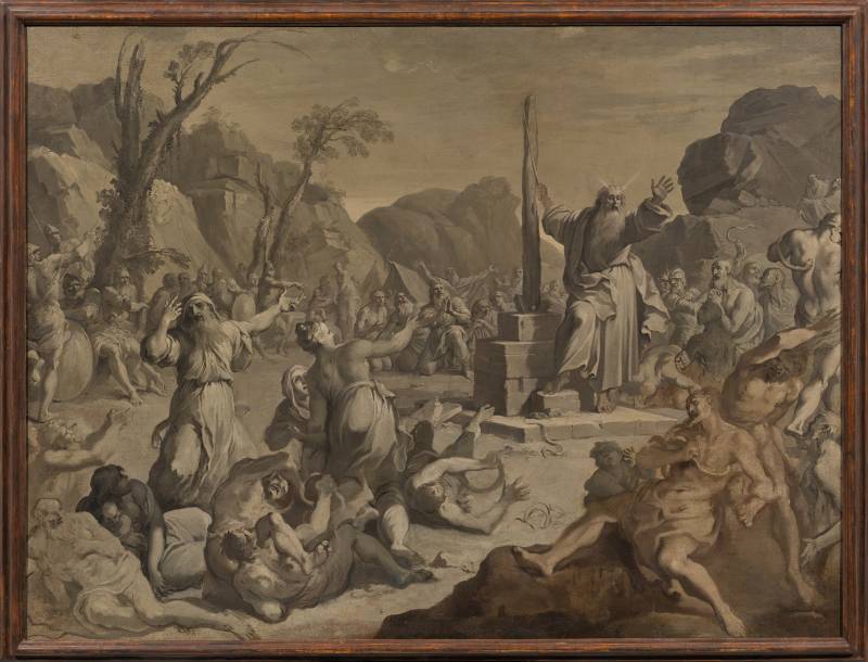 Mos&egrave; e il serpente di bronzo, Aureliano Milani (Bologna, 1675 &ndash; Roma, 1749)